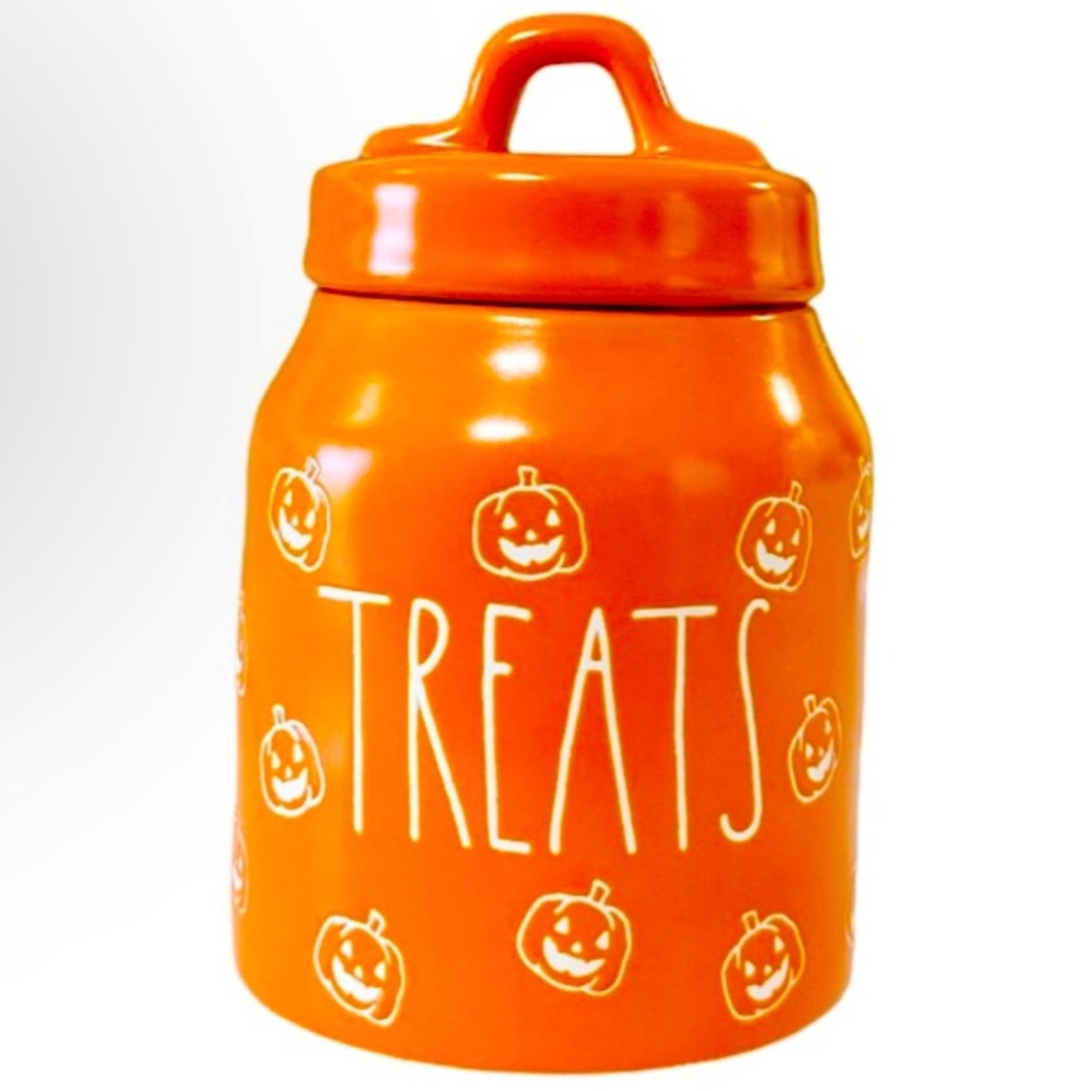 Rae Dunn Artisan Collection Fall Pumpkin Ceramic Treat Baby Canister Cookie Jar - Picture 11 of 11
